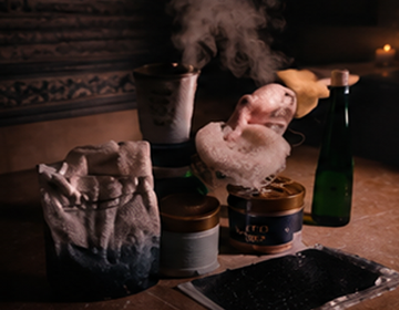 Moroccan Bath with Body Scrub Exfoliation 360x280