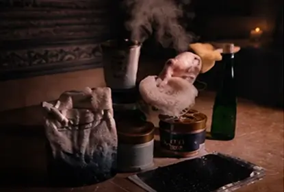 Moroccan bath with body scrub exfoliation 1